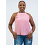 Scalloped Edge Top Pink