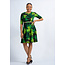 Bamboo Leaves Belted Dress