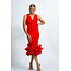 Love Spree Ruffle Dress - Red