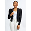 Interview Ready Ruched Sleeve Blazer - Black