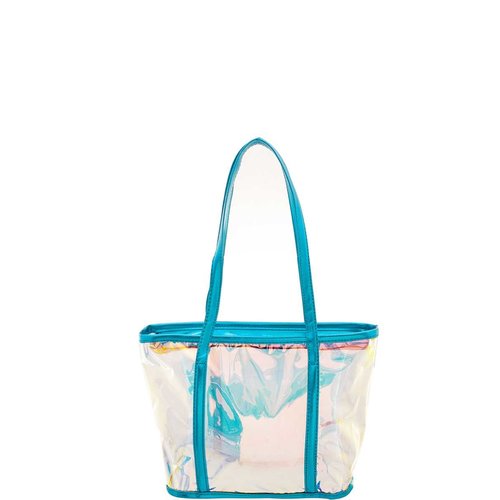 Clear My Name Tote - Turquoise