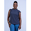 Polka Dot Cutie Ruffle Top - Navy