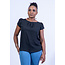 Black Tulip Sleeve Top
