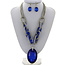 Profound Play Necklace Set - Royal Blue