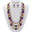 Pearl Harbor Necklace Set - Purple