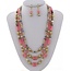 Pearl Harbor Necklace Set - Pink