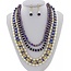 Oh Pearly Day Necklace Set - Royal Blue