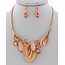 Falling Breeze Necklace Set - Rose Gold