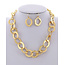 In N Out Necklace Set - Gold
