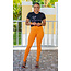 No Troubles High Waist Skinny Jeans - Orange