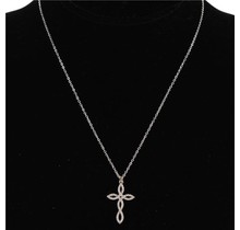 Cross My Heart Necklace - Silver