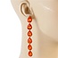 First In Line Earrings - Orange