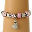 Up A Notch Charm Bracelet (Cubic Zirconia) - Pink