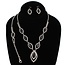 Feel The Love Necklace & Bracelet Set - Blue