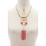 Hangin Loose Tassel Necklace - Pink