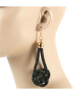 Not My Word Earrings - Emerald