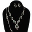 Feel The Love Necklace & Bracelet Set - Green