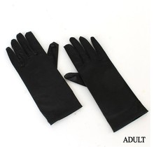 Satin Gloves - Black