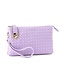 Big Time Woven Clutch - Lavender