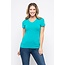 Dark Green V-Neck Knit T-Shirt PREMIUM COTTON