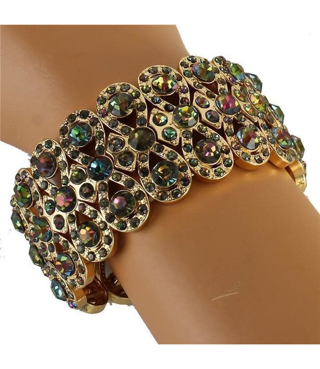 Sunken Treasure Bracelet - Green Iridescent