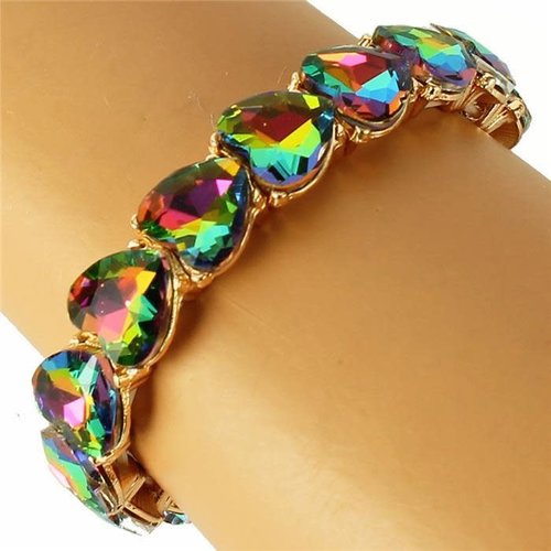 I Heart You Bracelet - Green Multi I Heart You Bracelet - Green Multi