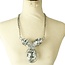 Set Ablaze Necklace Set - Silver
