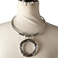 Let It Out Bamboo Necklace Set - Silver