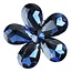 Full Bloom Brooch - Navy