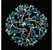 Around We Go Brooch - Teal