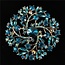 Around We Go Brooch - Teal