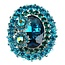 Feeling Royal Brooch - Aqua