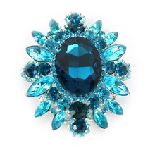 High Royalty Brooch - Aqua