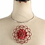 Feel The Beauty Necklace Set - Red