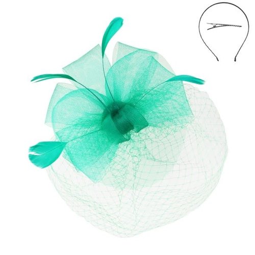 Bow and Beautiful Fascinator Teal