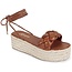 Vacation Calls Platform Sandals - Tan