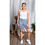 Just Kitten Leopard Biker Short-Blue