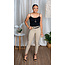 Always Ready Belted Ankle Pants - Khaki