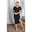 One Sided Story Split Dress - Black