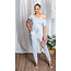 Be Free Drawstring Jumpsuit - Grey