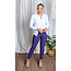 Always Ready Belted Ankle Pants - Purple