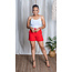 She's So Free Shorts - Red