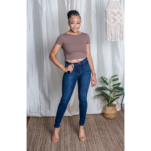Expect The Unexpected Crop Top - Mocha