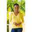Yellow V Neck Cardigan