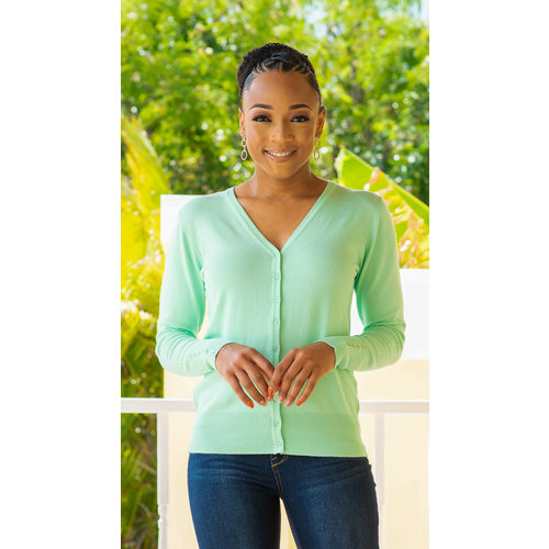 Honeydew V Neck Cardigan Honeydew V Neck Cardigan