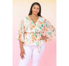 PLUS Drifting Thoughts Floral Top
