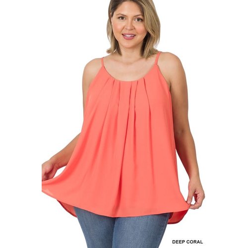 Seize The Day Top PLUS - Deep Coral