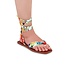 Miami Beach Strap Up Sandals  - Floral