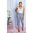 No Troubles High Waist Skinny Jeans - Light Grey