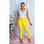 No Troubles High Waist Skinny Jeans - Yellow